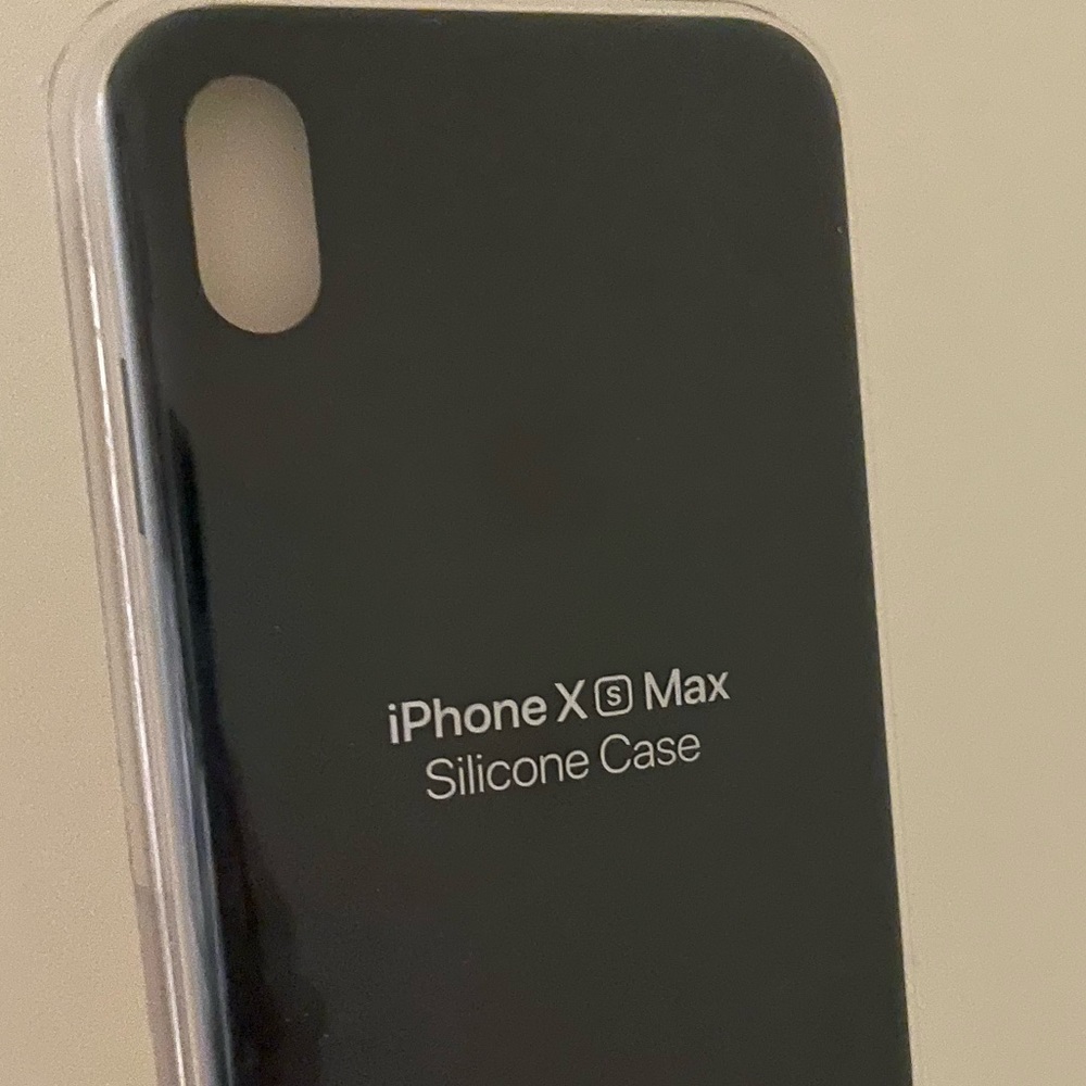 iPhone X S Max Navy Silicone Apple Case - Brand New in Box